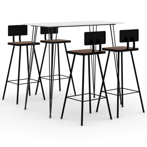 Swen Studio -  5 Piece Bar Set White